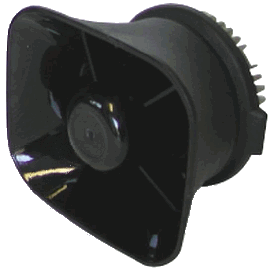 Sirène compacte SUPERSONIC- 30W - 4 Ohm - noire -
tonalités Française et internationales (wail, yelp, hi-lo) - avec kit
de fixation - sans câblage